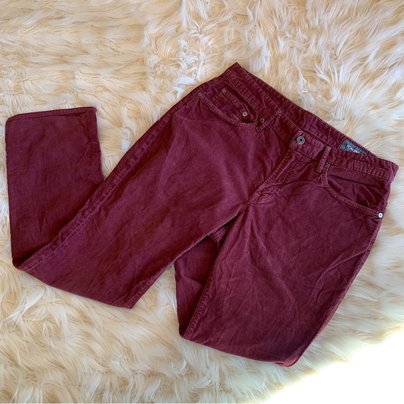 BONOBOS Straight Leg Corduroy 5-Pocket Pants in Port Royale Color Size 33 x 30